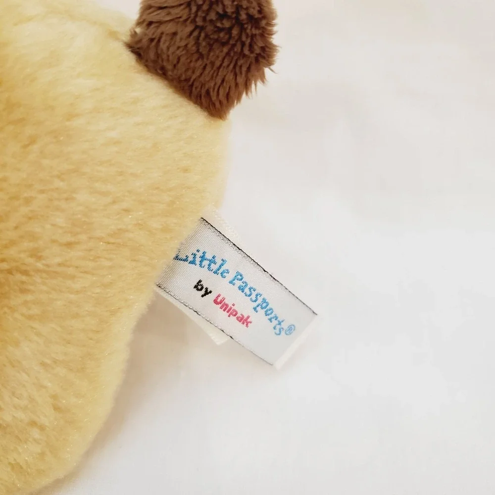 Unipak‎ Little Passports Toby Plush Puppy Dog Bean/Pellet Bottom